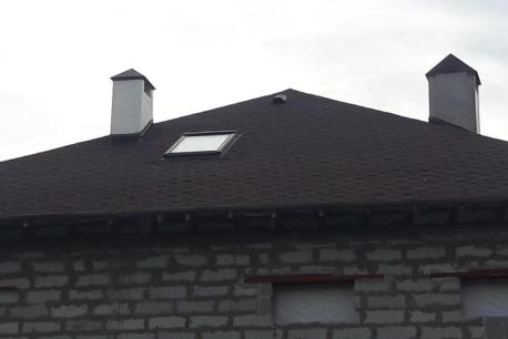 Мансардные окна Velux в частном домe, п.Коптяки