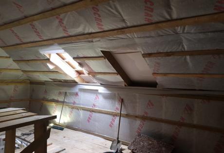 Мансардные окна Velux в частный дом, п.Заповедник