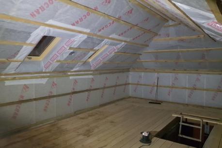 Мансардные окна Velux в частный дом, п.Заповедник