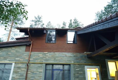Мансардные окна Velux в частном доме, КП Образцово