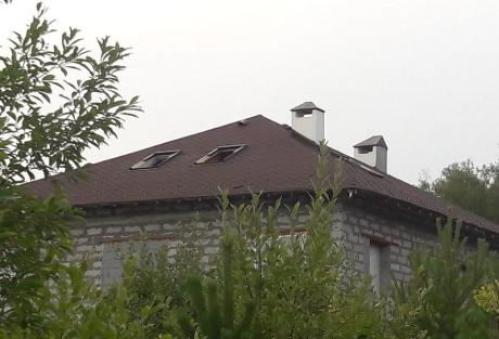 Мансардные окна Velux в частном домe, п.Коптяки