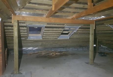 Мансардные окна Velux в частном домe, п.Коптяки