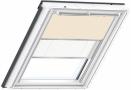 Затемняющая штора-плиссе Дуо бежевая DFD MK10 1085, 78*160 в Серове