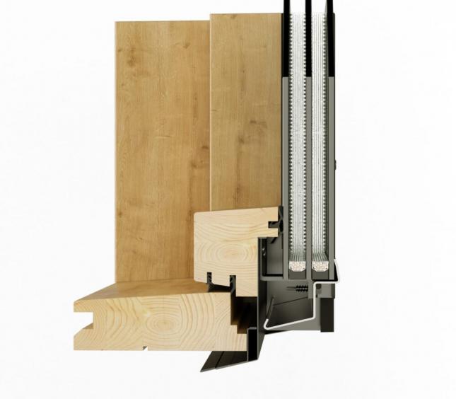 Мансардное окно DAT 1002, 94*140 , прозрачный лак в Салехарде