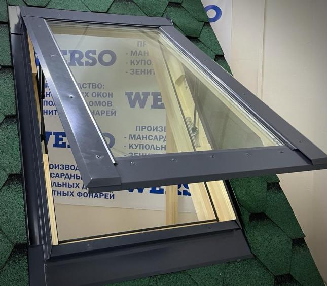 Мансардное окно WERSO открываемое с двухкамерным стеклопакетом